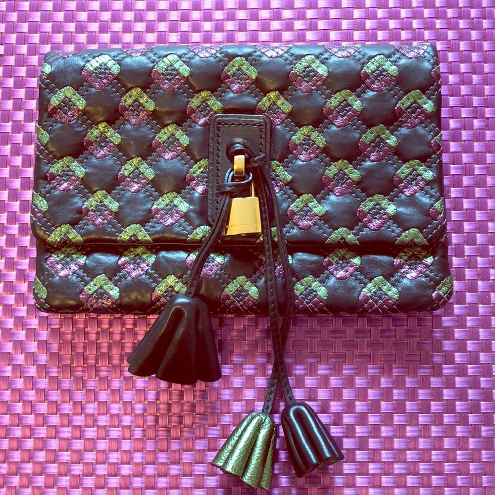 Marc Jacobs quilted leather clutch!